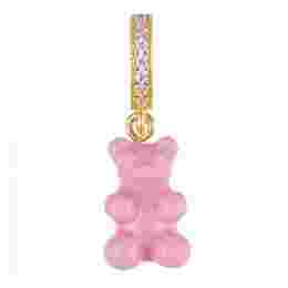 ◆당일◆24SS 노스탤지어 베어 큐빅 펜던트 캔디핑크 NOSTALGIABEAR PAVE CANDYPINK