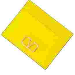 ◆당일◆24SS V 로고 시그니처 카드지갑 옐로우 4W2P0V32 SNP 74Z