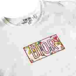 ◆키즈◆24FW 여성 플라워 로고 자수 티셔츠 화이트 4WBM13TEES 013