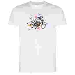 ◆당일◆24SS 사이클리스트 페인팅 슬림핏 티셔츠 화이트 M2R 010R MP4448 01