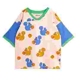 ◆키즈◆24SS 키즈 스퀄 패턴 나그랑 티셔츠 핑크 24220156 28