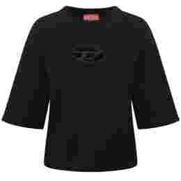 ◆당일◆24SS T-ROWY 컷 아웃 크롭 티셔츠 블랙 A11559 0NIAX 9XX