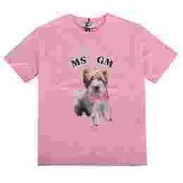 ◆키즈◆24SS 여성 도그 로고 프린팅 티셔츠 핑크 S4MSJGTH119 042