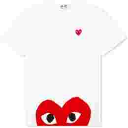◆당일◆24SS 레드 와펜 하프 로고 프린트 티셔츠 화이트 AZ-T034-051-1