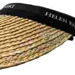 ◆당일◆23SS 마리나 라피아 바이저햇 네추럴/블랙 HAT50318 MARINA NATURAL BLACK