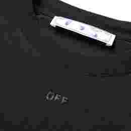 ◆12주년◆루버 애로우 슬림 반팔 티셔츠 블랙 OMAA027F21JER007 1010
