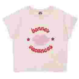 ◆키즈◆22SS 키즈 립 로고 프린팅 티셔츠 라이트핑크 E22VACANCESFU109