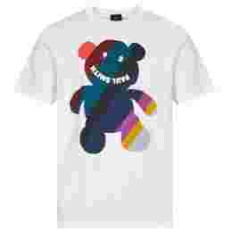 ◆당일◆23SS 레인보우 테디 로고 프린팅 티셔츠 화이트 M2R 011R JP3510 01