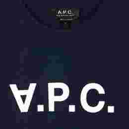 ◆당일◆24SS VPC 벨벳 로고 티셔츠 다크네이비 COBQX F26944 IAK