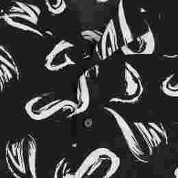 ◆키즈◆24SS 키즈 로고 패턴 숏슬리브 셔츠 블랙 S4MSJBSI244 110