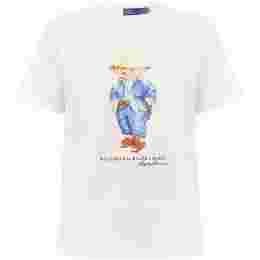 ◆당일◆25SS 여성 베어 프린트 티셔츠 화이트 211959104 001