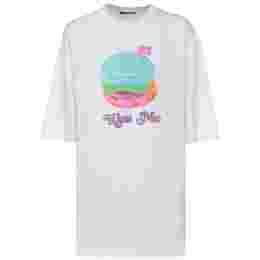 ◆당일◆23SS 버거 프린트 로고 티셔츠 옵틱화이트 CL0176 183