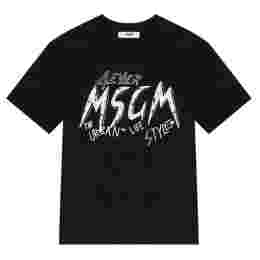 ◆키즈◆23SS 여성 그래비티 로고 프린팅 티셔츠 블랙 MS029502 110