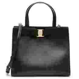 ◆당일◆23FW 뉴 바라 보우 미디움 토트&크로스백 블랙 21-I290 0734058