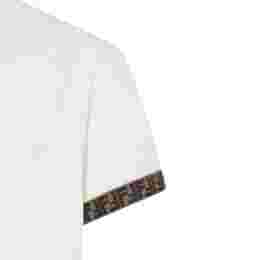 ◆키즈◆23SS 키즈 FF 로고 디테일 티셔츠 화이트 JUI018 7AJ F0TU9