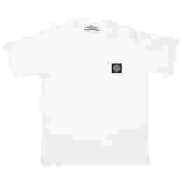 ◆12주년◆키즈 체스트 로고 패치 티셔츠 화이트 741620147 V0001