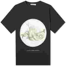 ◆12주년◆트리톤 프린팅 오버핏 티셔츠 블랙 BM70YK3002 001