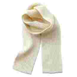 ◆당일◆23FW 골지 울 숏 머플러 오프 화이트 SHORT SCARF OFF WHITE