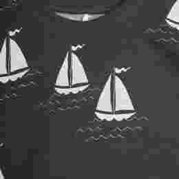 ◆키즈◆25SS 키즈 올오버 보트 티셔츠 블랙 25220135 97