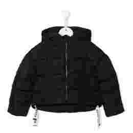 ◆키즈◆21FW 여성 로고 드로스트링 후드 재킷 블랙 MS027717 110