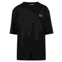 ◆당일◆24SS 미니 로고 프린팅 티셔츠 블랙 UTS024 726 001