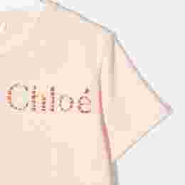 ◆키즈◆22SS 키즈 로고 반팔 티셔츠 핑크 C15D41 45F