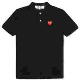 ◆당일◆24SS 레드 와펜 카라 티셔츠 블랙 AZ-T006-051-1