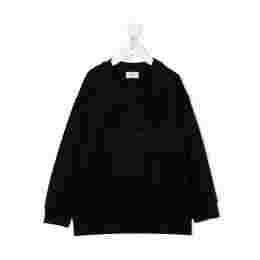 ◆키즈◆21FW 키즈 자수 로고 스웨터 셔츠 맨투맨 블랙 JUH033 5V0 F0GME