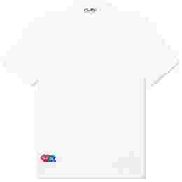 ◆당일◆24SS X 인베이더 하트 와펜 카라 티셔츠 화이트 AZ-T336-051-3