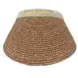 ◆당일◆23SS 비앙카 라피아 바이저햇 누가/네추럴 HAT50265 BIANCA NOUGAT NATURAL