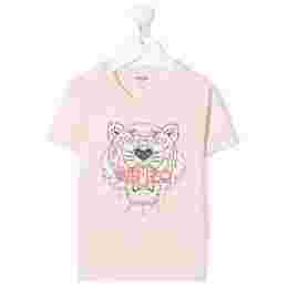 ◆키즈◆22SS 여성 타이거 로고 프린트 티셔츠 핑크 K15486 471