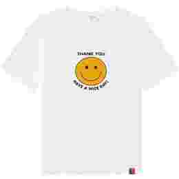 ◆당일◆23SS 더 모던 스마일 프린팅 티셔츠 화이트 MS02 TAKEOUT WHITE