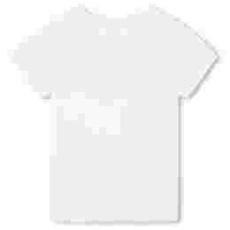◆키즈◆23FW 키즈 로고 자수 티셔츠 화이트 C15E35 117