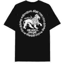◆당일◆23SS 백 라이언 로고 프린팅 티셔츠 블랙 1904821 BLACK