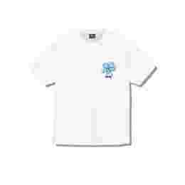 ◆당일◆22SS 플라워 백로고 프린팅 티셔츠 화이트 1904764 WHITE