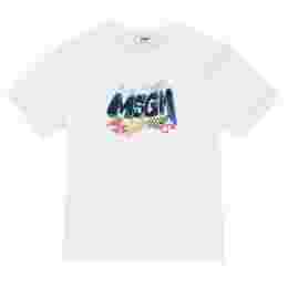 ◆키즈◆24SS 여성 그래피티 로고 프린팅 티셔츠 화이트 S4MSJBTH274 001