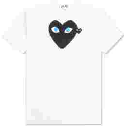 ◆당일◆24SS 더블 블랙 와펜 블루아이 티셔츠 화이트 AZ-T088-051-1