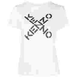 ◆당일◆22SS 여성 크로스 로고 티셔츠 화이트 2TS850 4SJ 01
