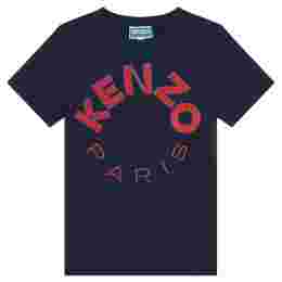 ◆키즈◆24SS 키즈 서클 로고 티셔츠 네이비 K60341 84A
