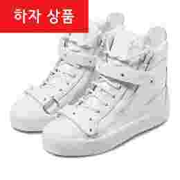 ◆하자◆벨크로 지퍼 하이탑 화이트 RW5012