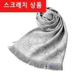 ◆스크래치◆GG 패턴 자카드 투톤 머플러 그레이 133483 3G200 1763