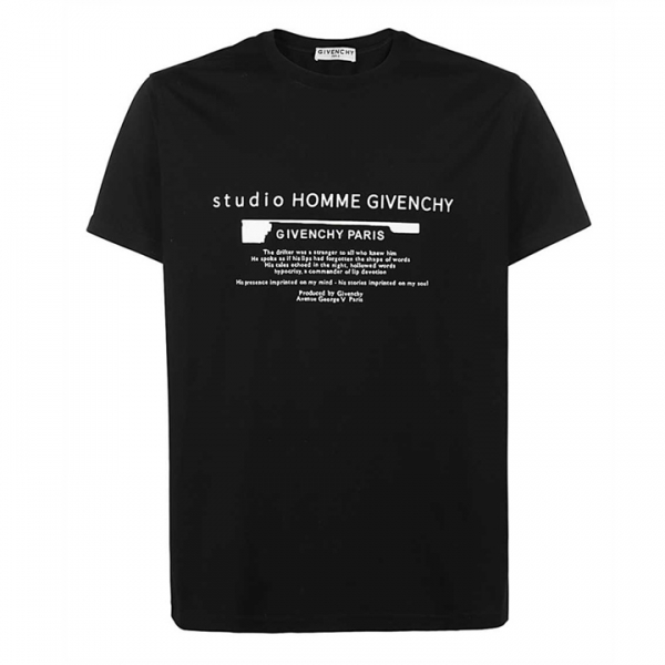 ◆12주년◆슬로건 로고 레귤러핏 티셔츠 블랙 BM711T3002 001