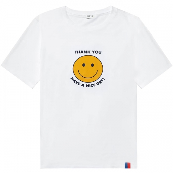 ◆당일◆23SS 더 모던 스마일 프린팅 티셔츠 화이트 MS02 TAKEOUT WHITE